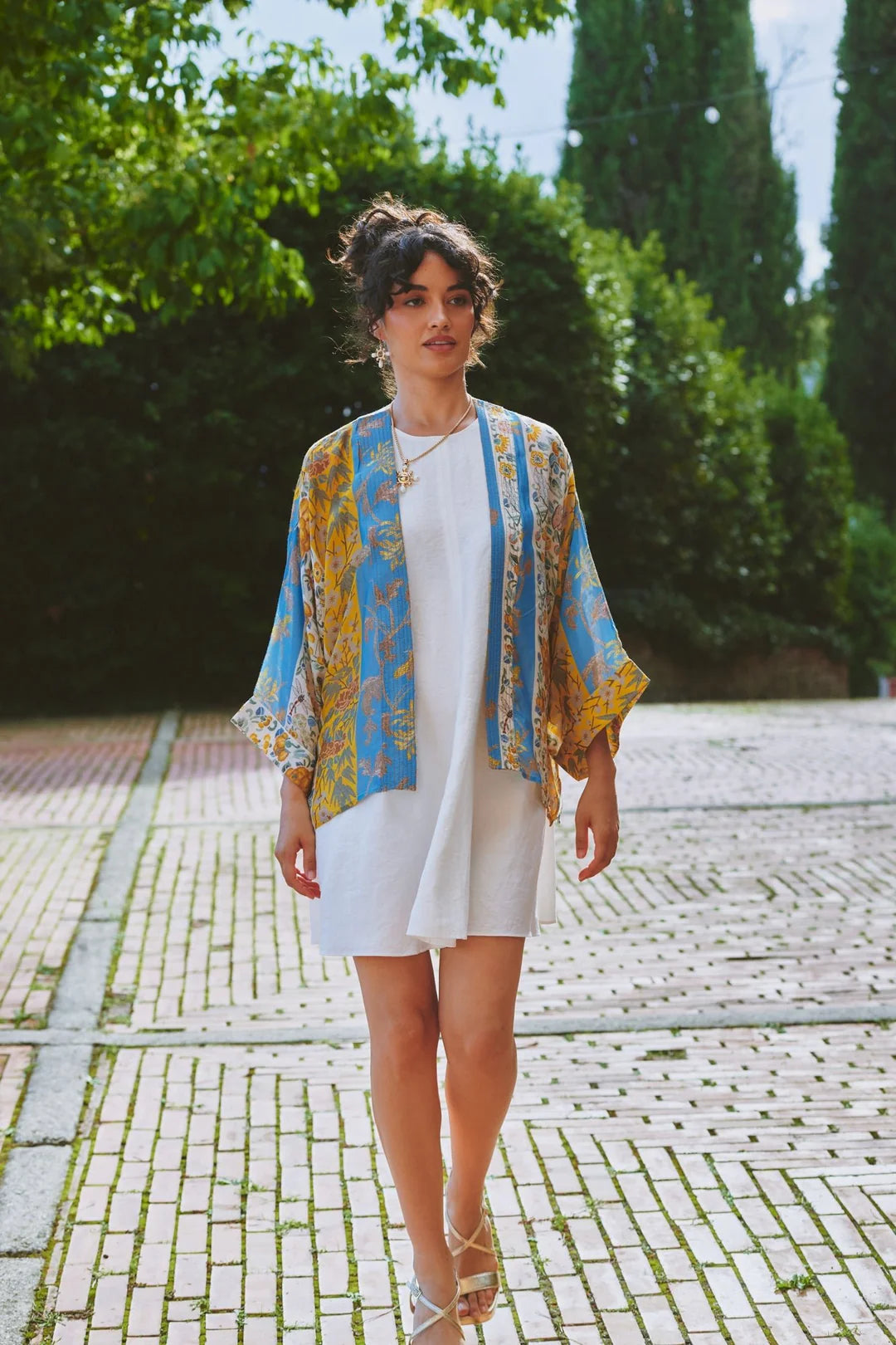 Ribbons Gold Kimono
