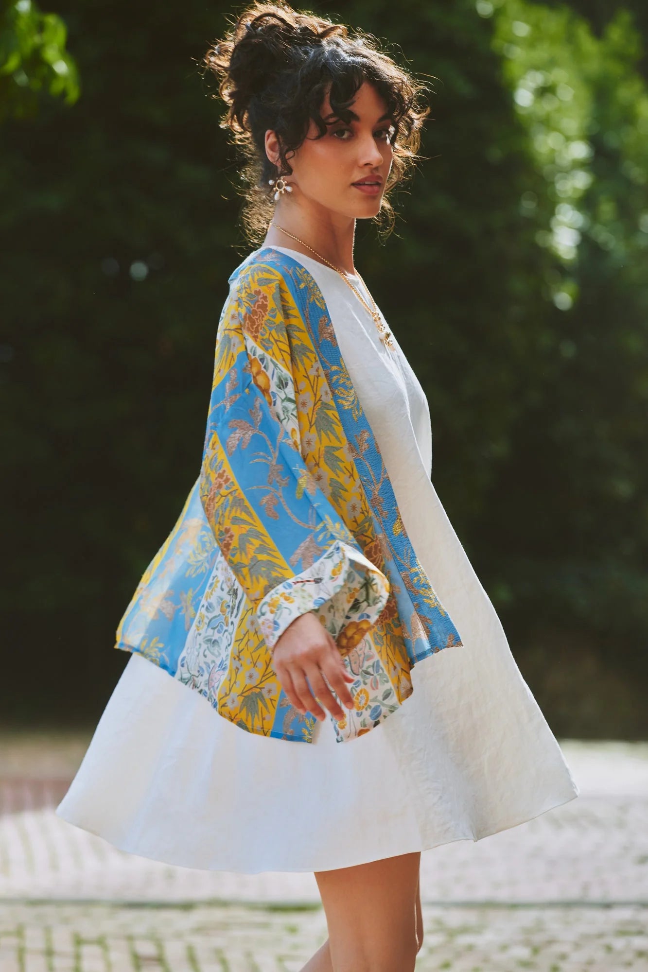 Ribbons Gold Kimono