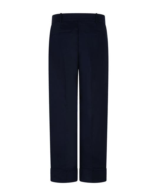 Conny Smart Dark Blue Wide Leg Trousers