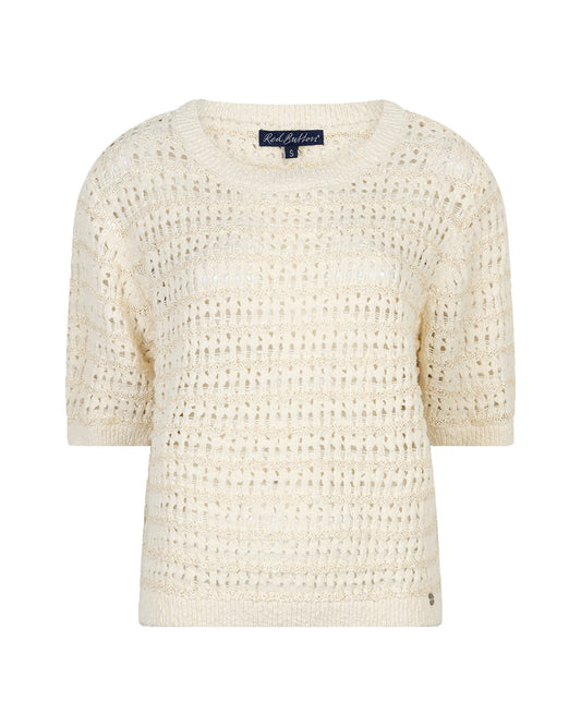 Red Button Jolene Mesh Top