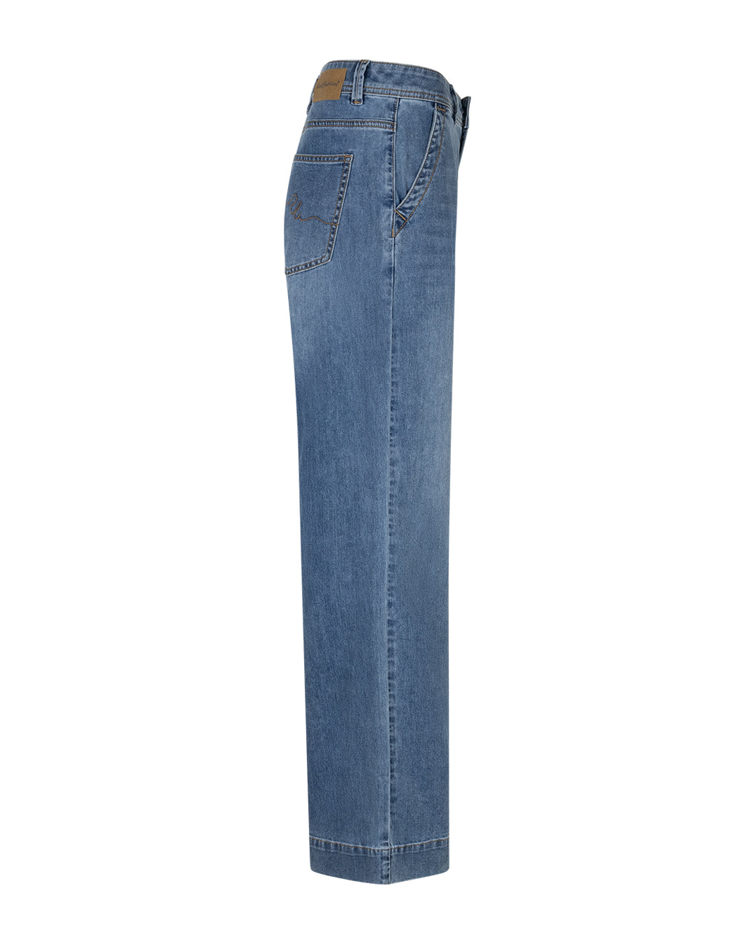 Colette Slanted Pocket Used Stone Jean