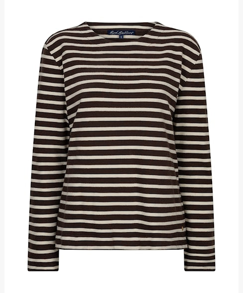 Chocolate & Cream Terry Stripe T-Shirt