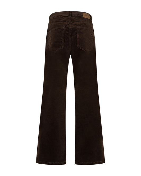 Brielle Fine Cord Brown Trousers