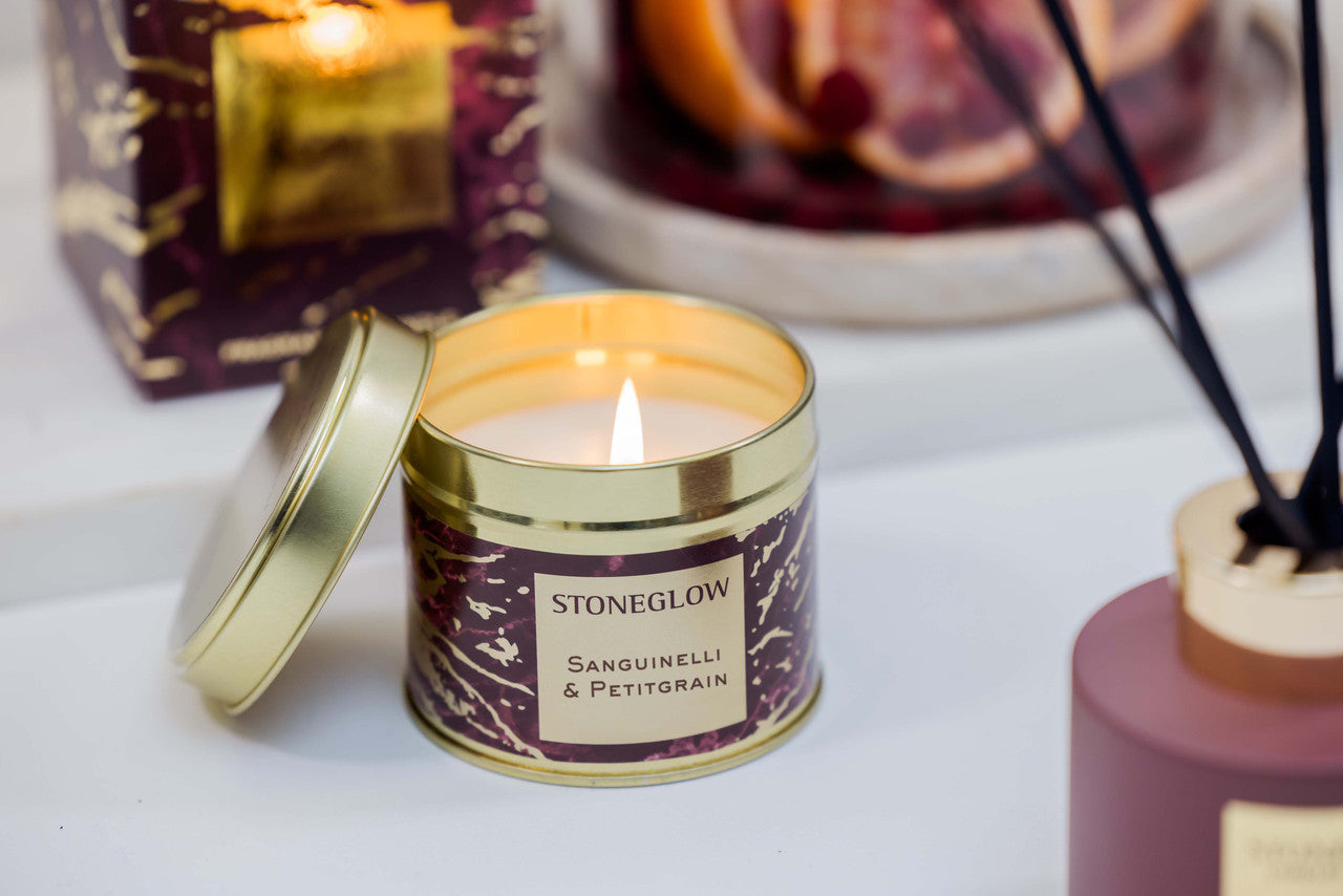Sanguinelli & Petitgrain Tin Candle 140g
