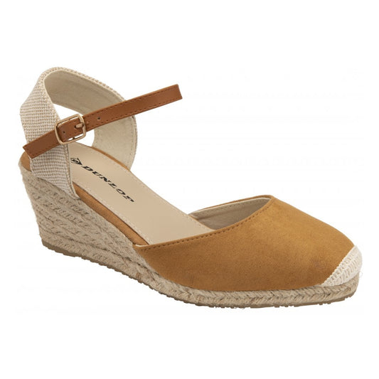 Tan Rana III Wedge Espadrille Sandals | Dunlop