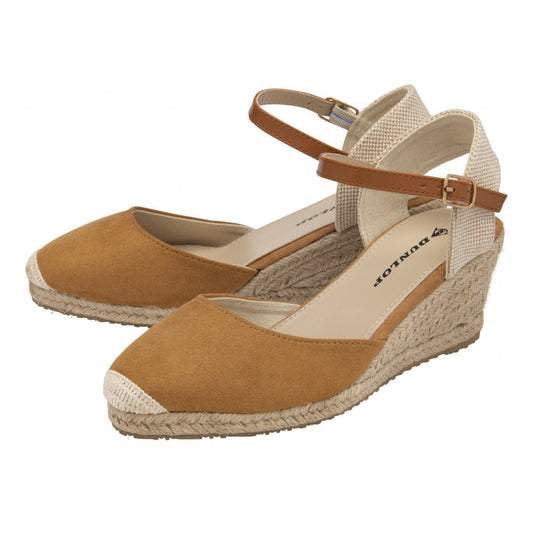 Tan Rana III Wedge Espadrille Sandals | Dunlop