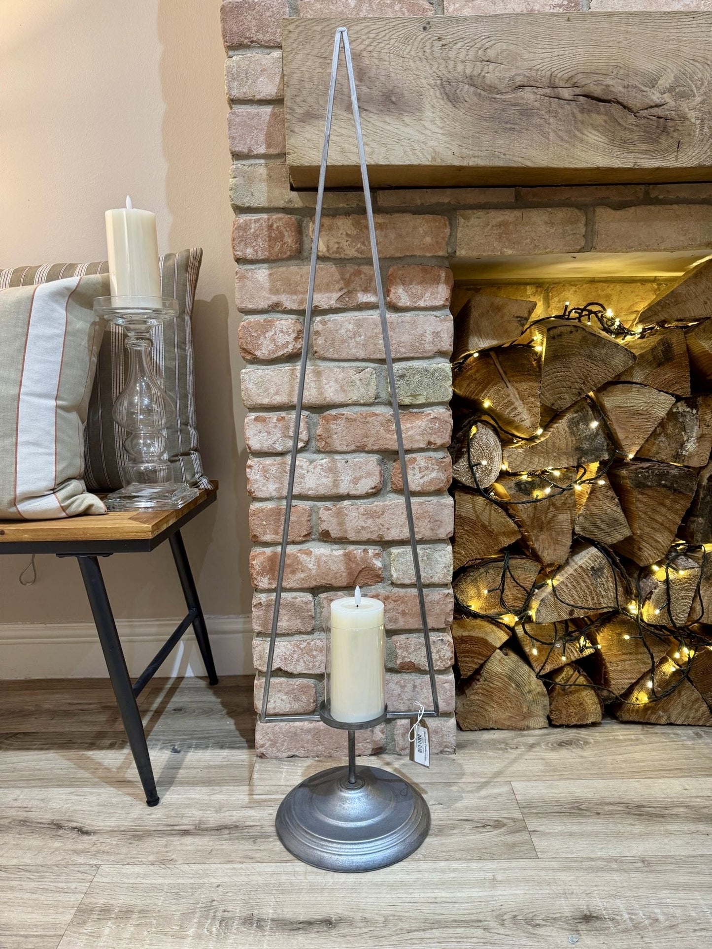 Silver Tree Candle Holder