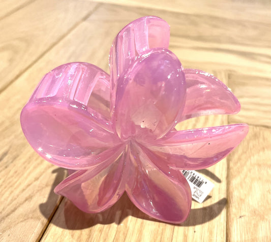 Pink Floral Hair Clip