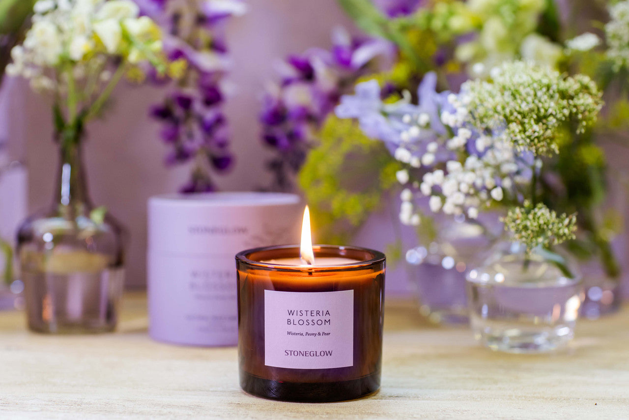 Walled Garden Wisteria Blossom Natural Wax Boxed Candle (79 x 89mm)
