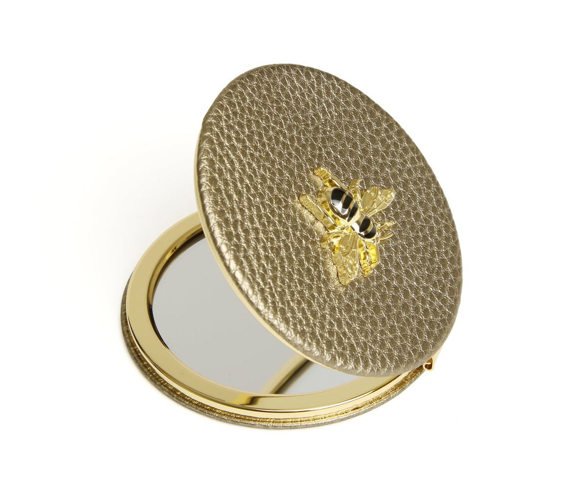 Bronze Round Mirror Compact