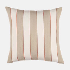 Biggie Best Wells Stripe Cushion - Beige/Off White 50x50cm