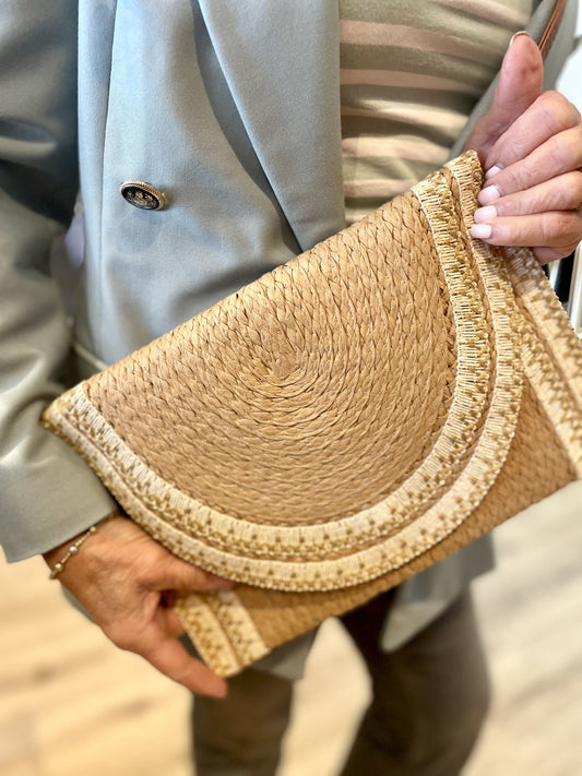 Tan Natural Raffia Bag