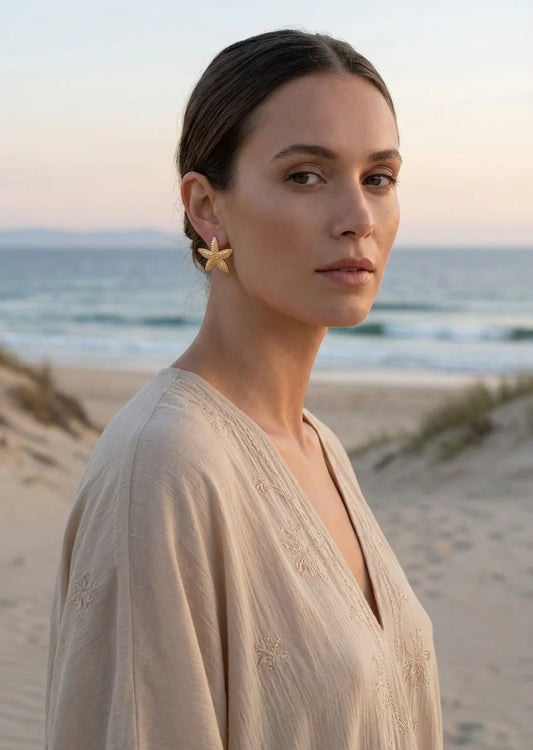 Envy Gold Starfish Earrings