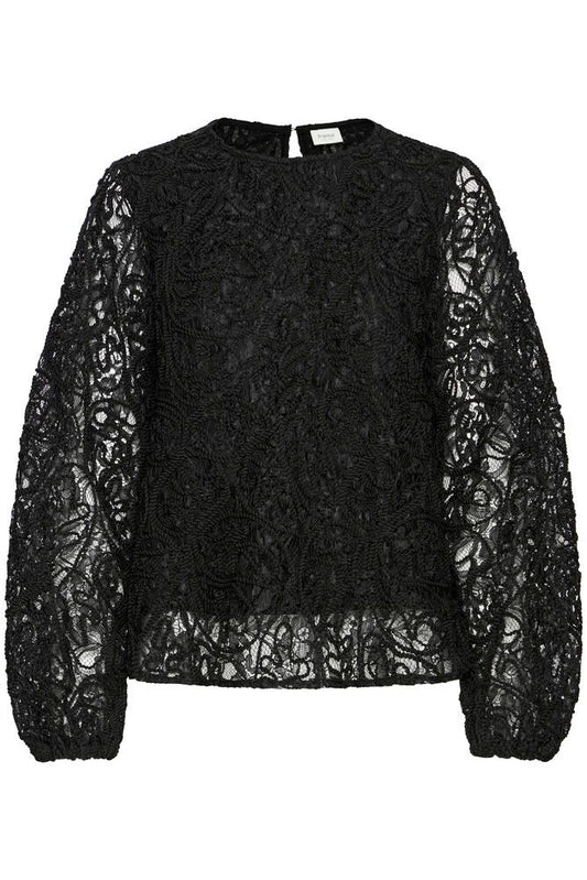 Sira Black Lace Blouse