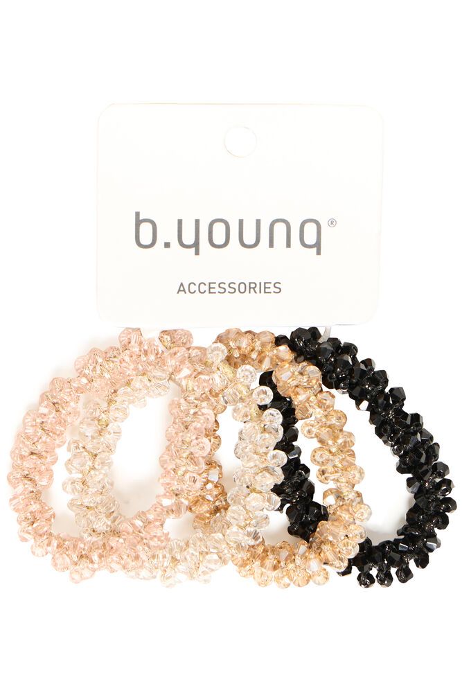 Set of 4 Beaded Assorted Hair Bands