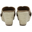 Sand Suede Morley Wedge Mule Sandals