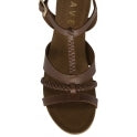 Tan Leather Ardo Wedge Sandals