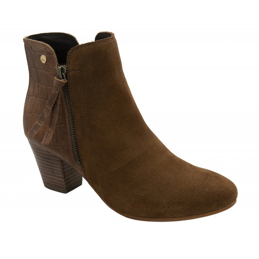 Ravel Tulli Teak/Croc Ankle Boot