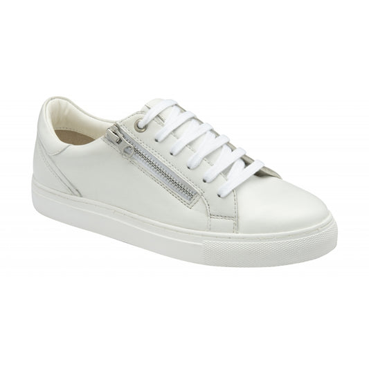 Ravel Gage White Zip Trainers
